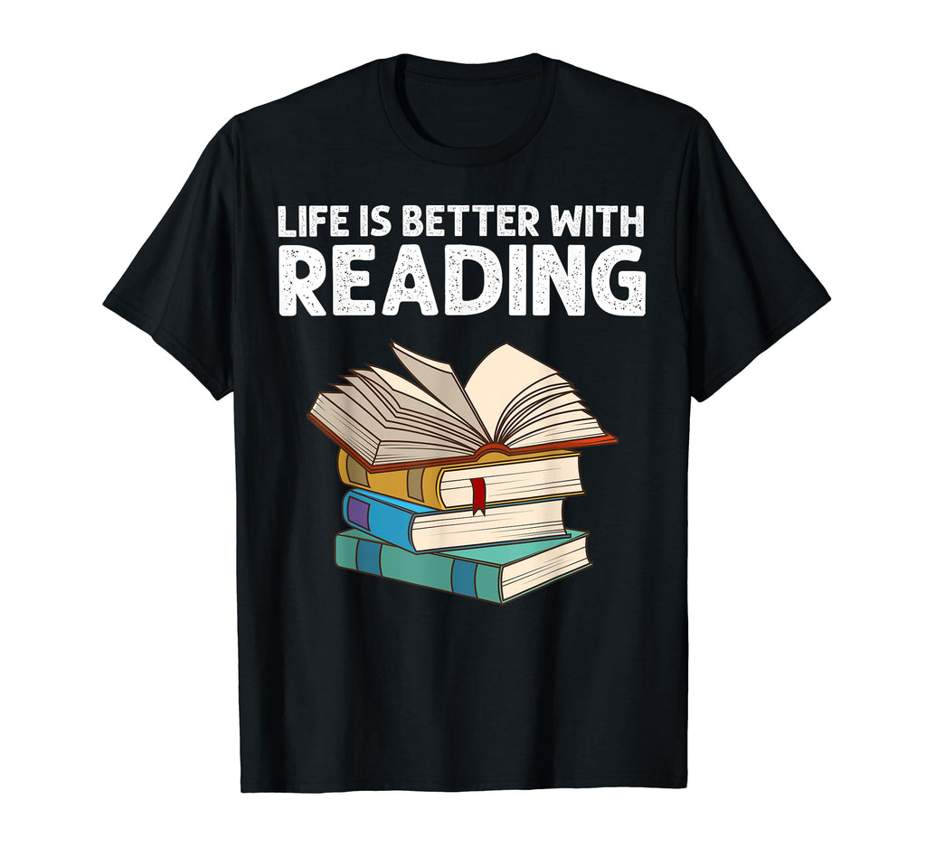 Funny Book Lover Designs Librarian T-Shirt - Graphic Print Men Women - T-Shirt, Sweatshirt, Hoodie