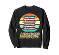 Librarian Book Stack Reading Circle Sweatshirt - Unique Graphic Men Women - T-Shirt, Sweatshirt, Hoodie