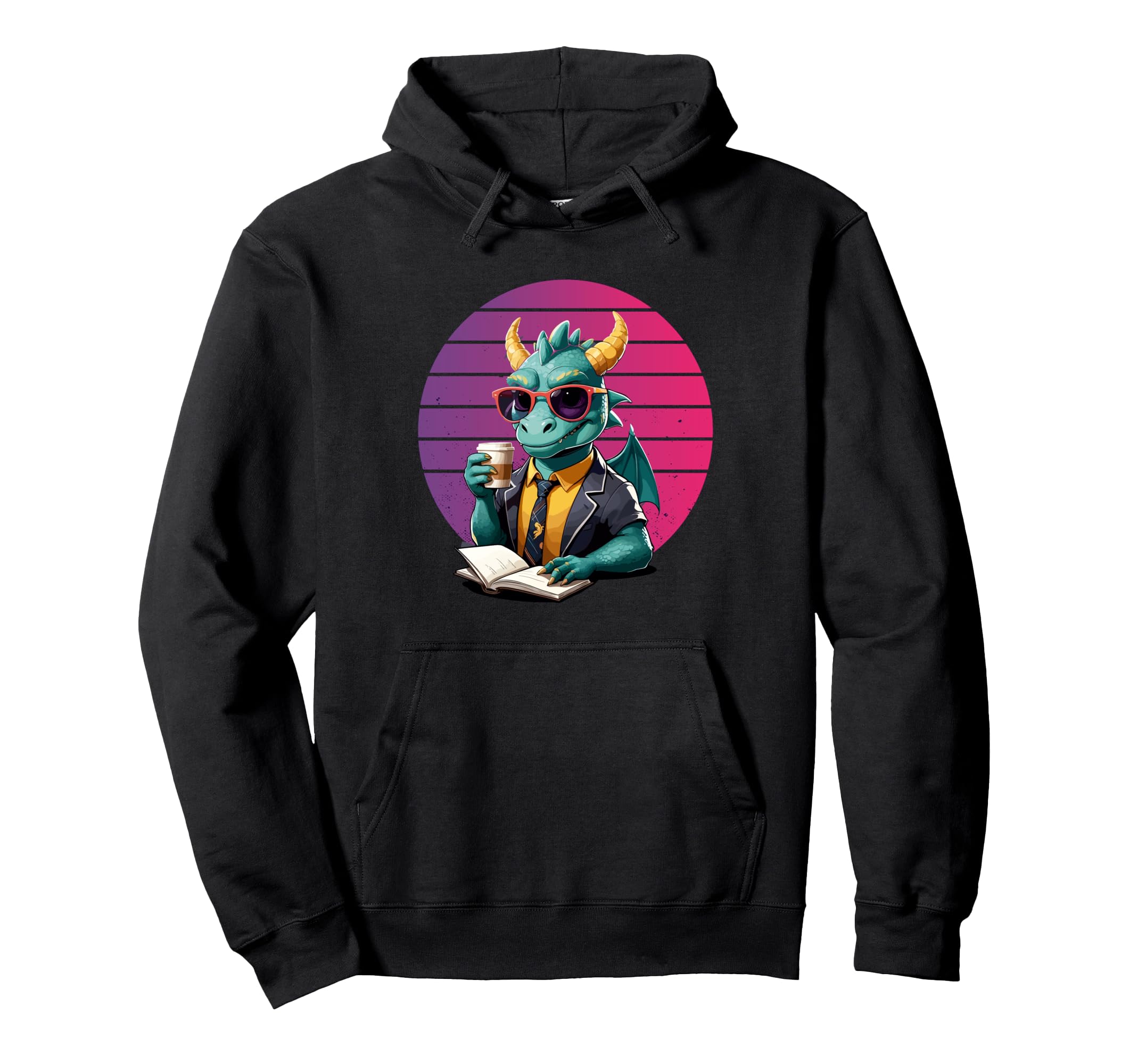 Dragons Reading Book Bookworms Hoodie - Fun Novelty Design for Adults - T-Shirt, Sweatshirt, Hoodie