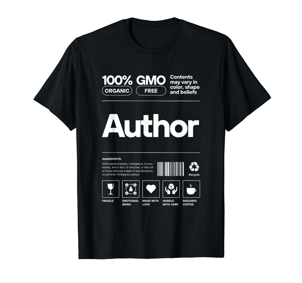 Author Coffee Lover Writer Literature T-Shirt - Unique Graphic Unisex - T-Shirt, Sweatshirt, Hoodie