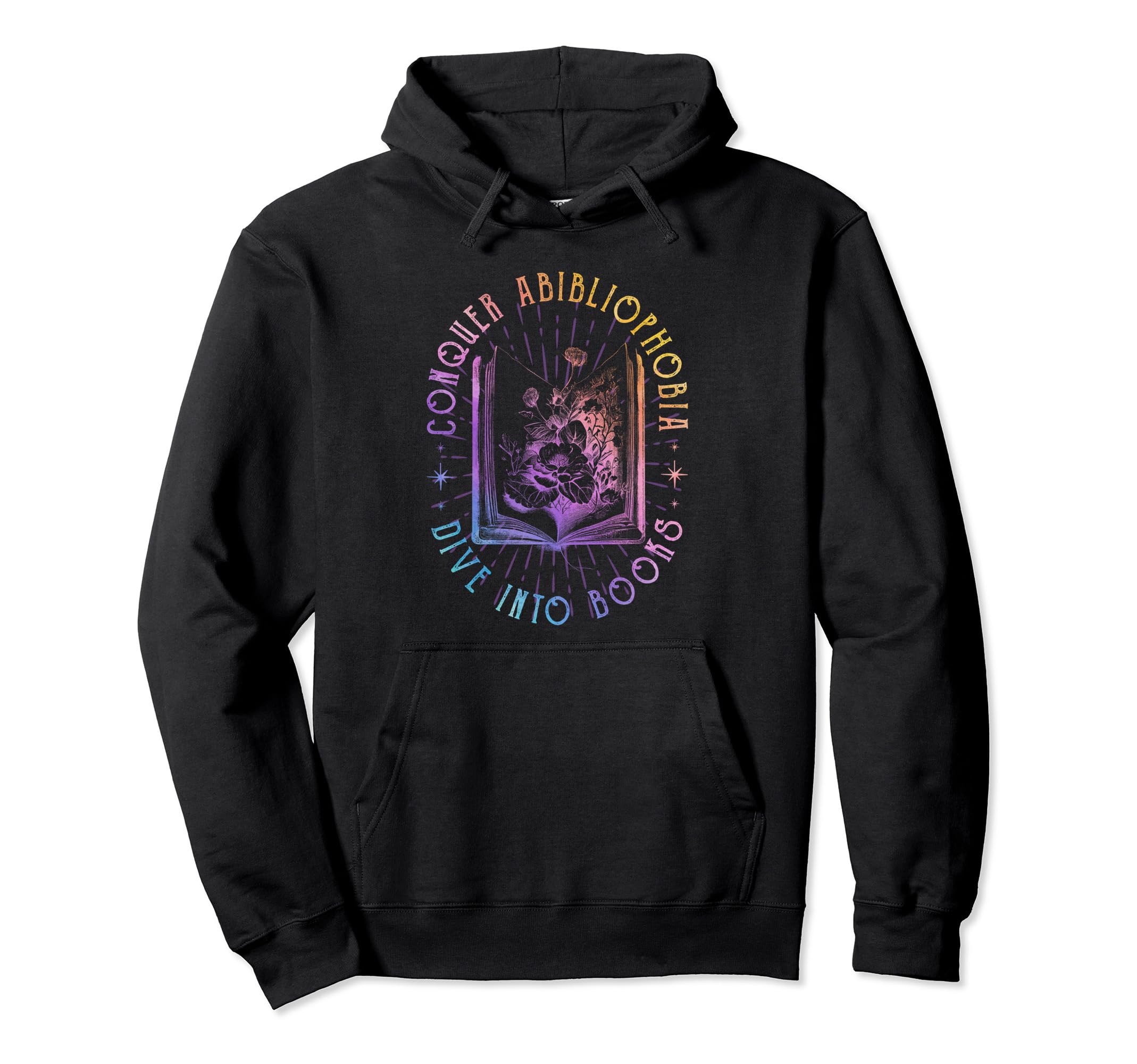 Bookish Book Lover Abibliophobia Book Hoodie - Aesthetic Graphic Unisex - T-Shirt, Sweatshirt, Hoodie
