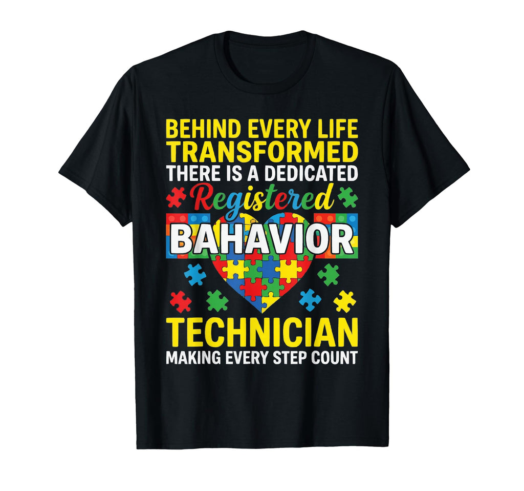 Registered Behavior Technician T-Shirt - Minimalist Print Men Women - T-Shirt, Sweatshirt, Hoodie
