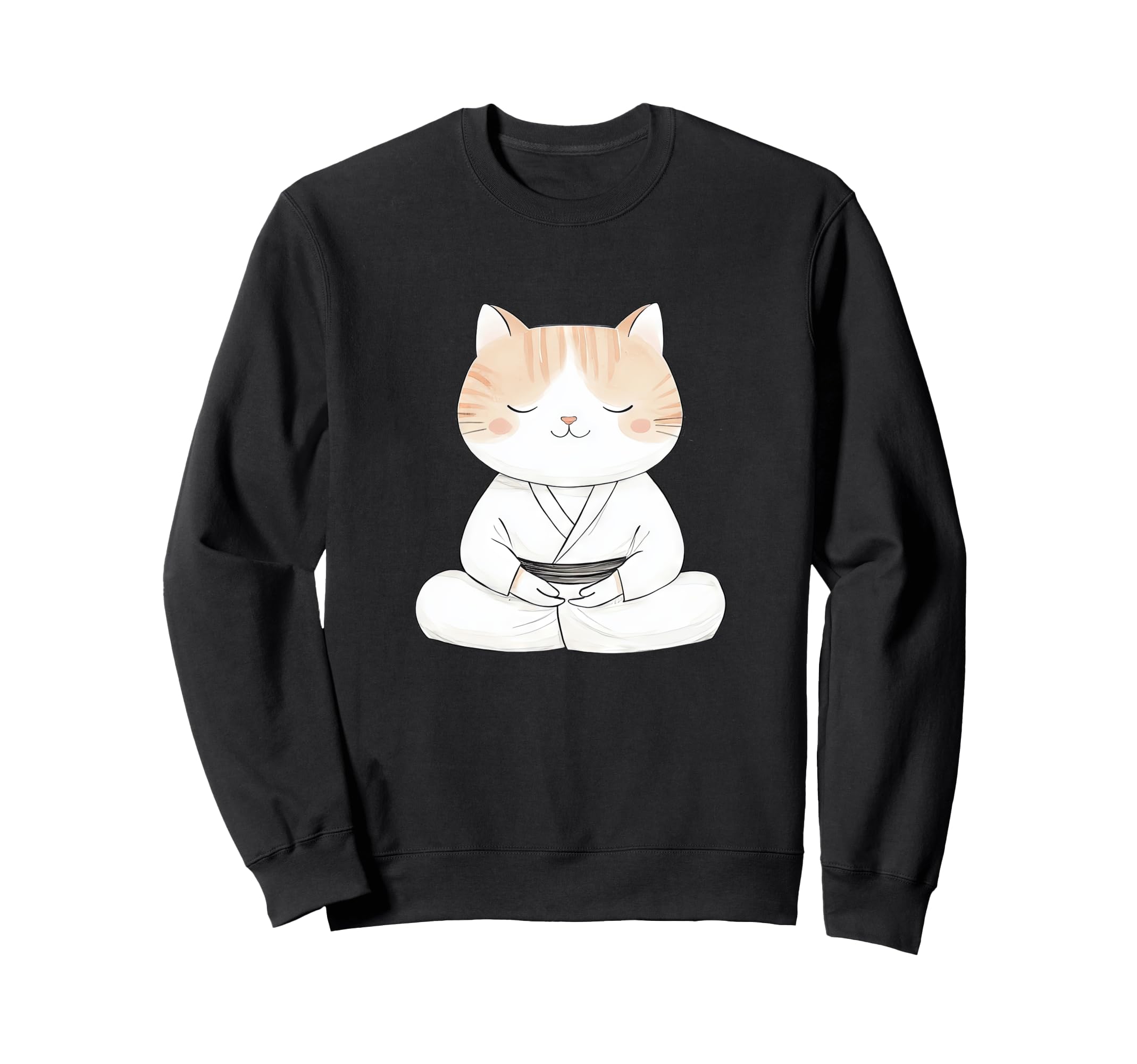 Zen Cat Meditation Art Yoga And Sweatshirt - Aesthetic Graphic Unisex - T-Shirt, Sweatshirt, Hoodie