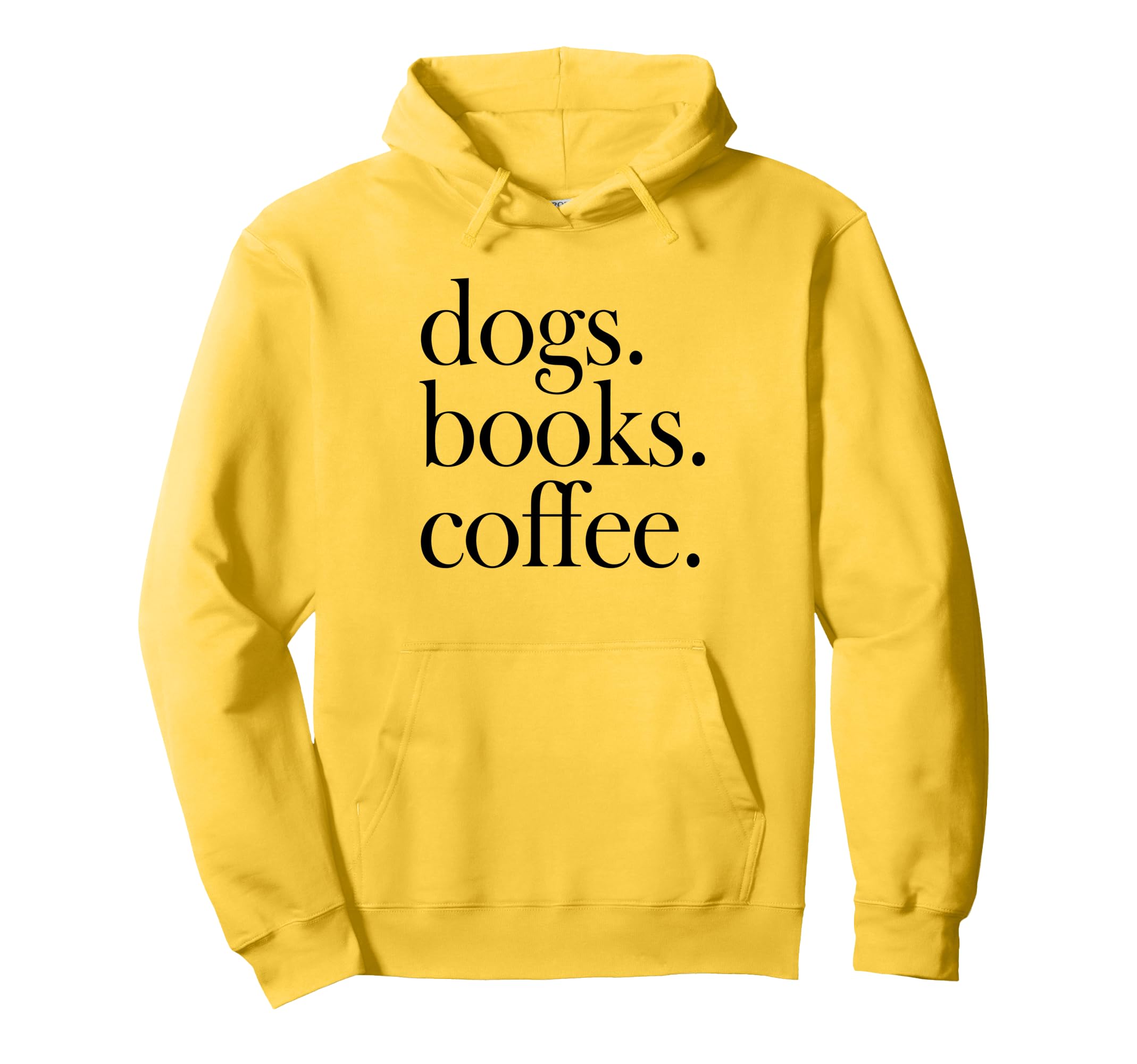 Dogs Coffee Books Canine Caffeine Hoodie - Graphic Print for Adults - T-Shirt, Sweatshirt, Hoodie