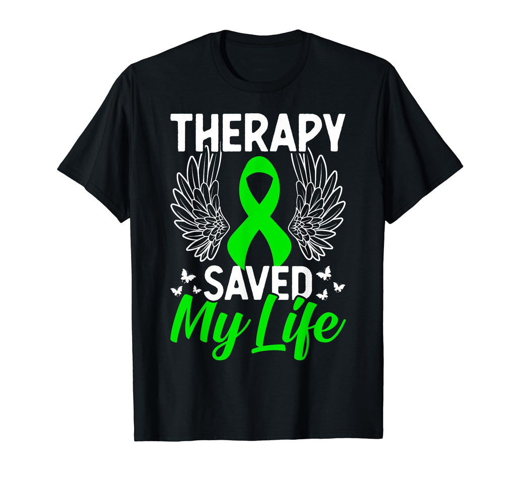 Therapy Saved My Life Mental Health T-Shirt - Custom Art Print Men Women - T-Shirt, Sweatshirt, Hoodie