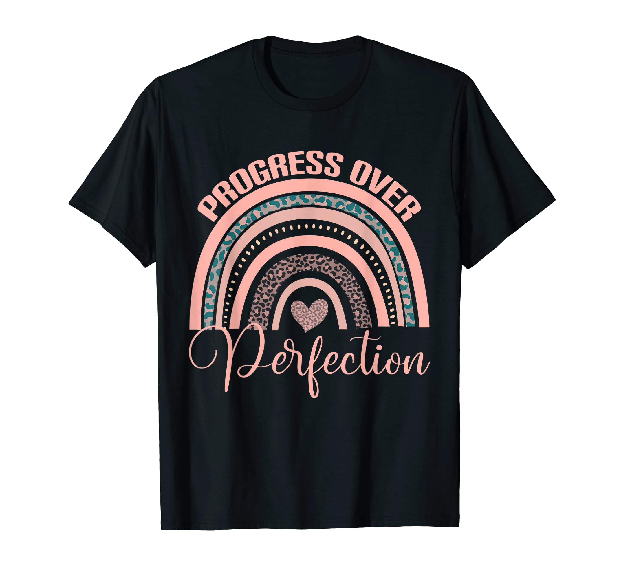 Progress Over Perfection Motivational T-Shirt - Trendy Graphic Men Women - T-Shirt, Sweatshirt, Hoodie