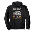 Fighting Stigma Finding Peace Mental Hoodie - Novelty Apparel for Adults - T-Shirt, Sweatshirt, Hoodie