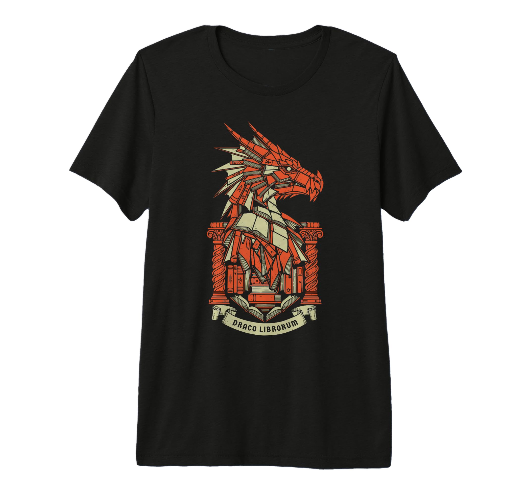 Book Dragon Draco Librorum Bookish Coat T-Shirt - Trendy Graphic Unisex - T-Shirt, Sweatshirt, Hoodie