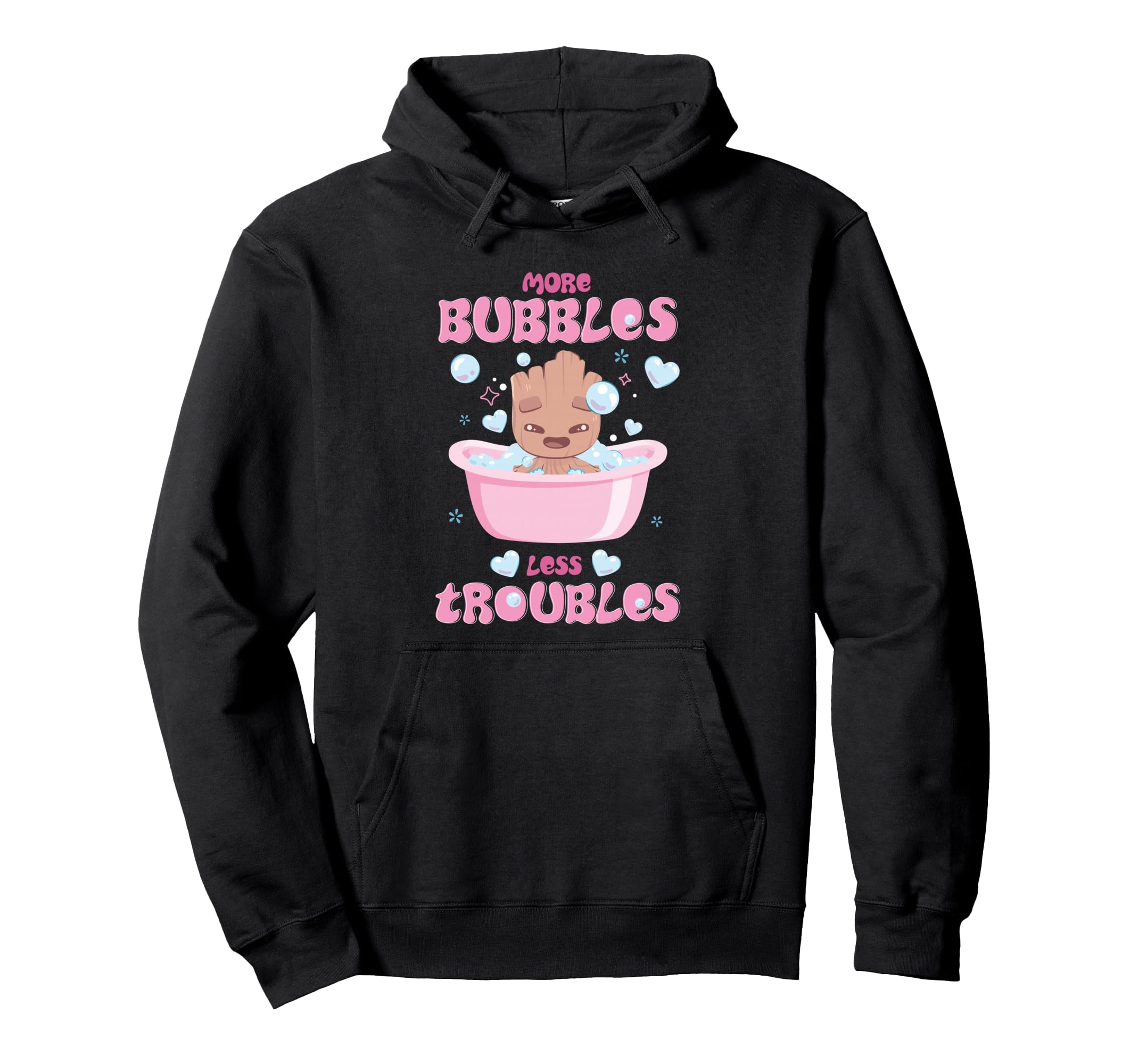 Marvel Groot Bath More Bubbles Less Hoodie - Trendy Graphic Unisex - T-Shirt, Sweatshirt, Hoodie