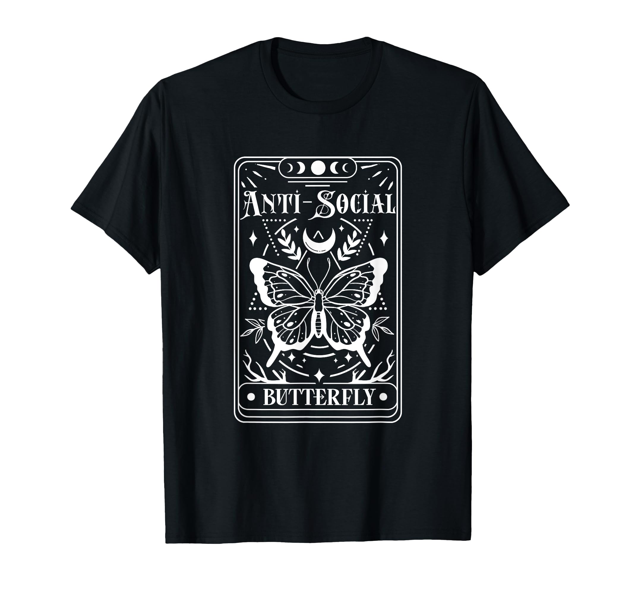 Anti Social Butterfly Tarot T-Shirt - Unique Graphic Men Women - T-Shirt, Sweatshirt, Hoodie