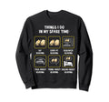 Things I Do My Spare Time Reading Sweatshirt - Minimalist Print Unisex - T-Shirt, Sweatshirt, Hoodie