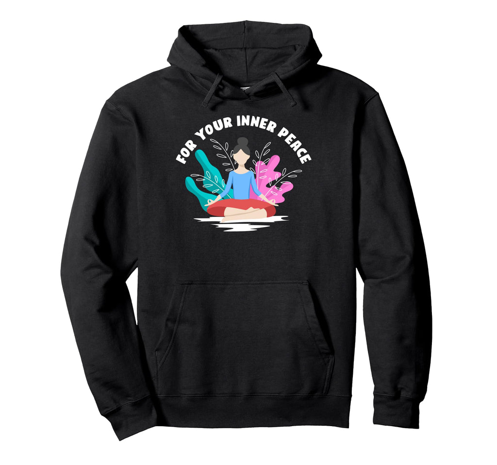 Inner Peace Meditation Art Mindfulness Hoodie - Unique Graphic for Adults - T-Shirt, Sweatshirt, Hoodie