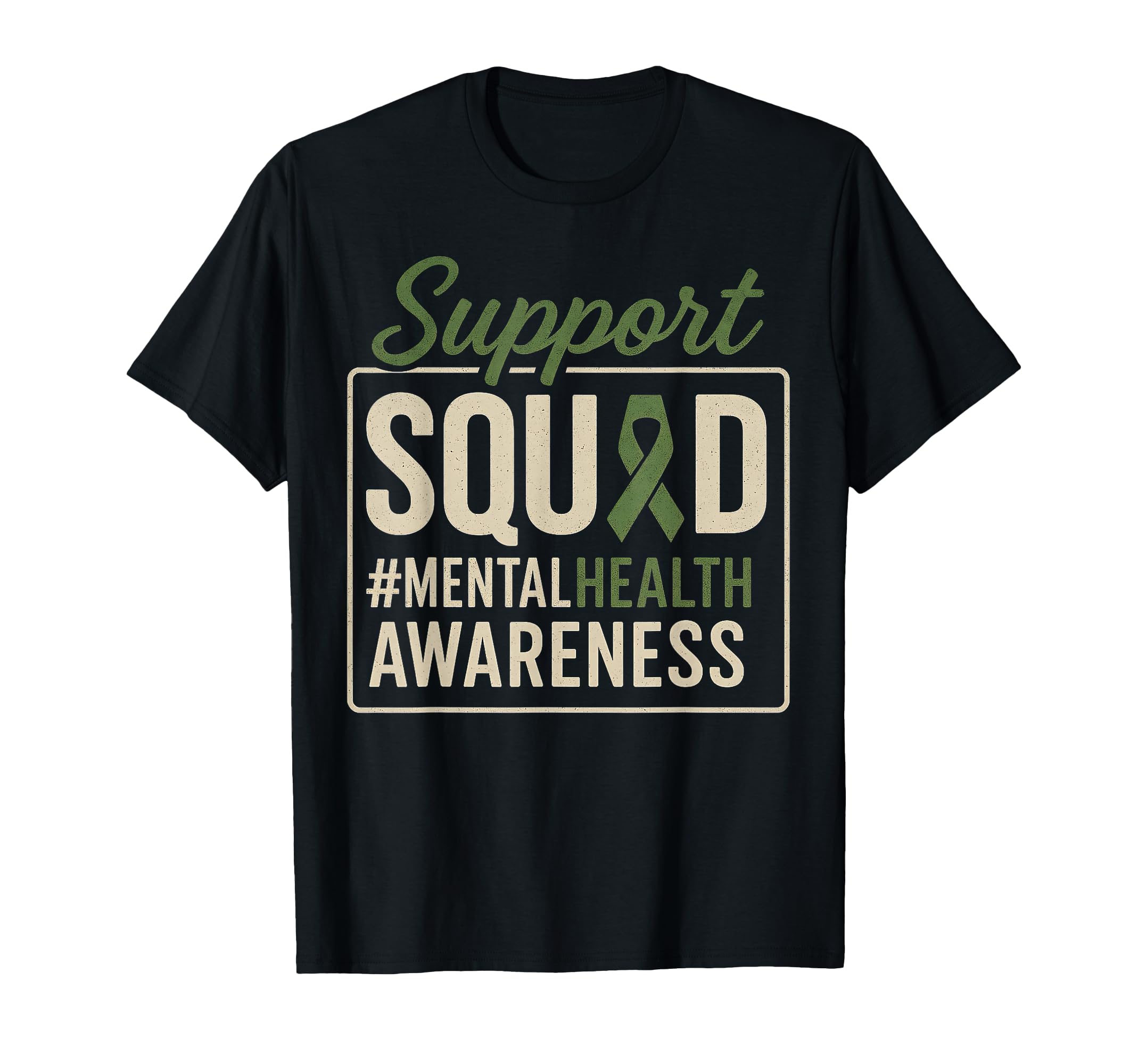Sunflower Hair Support Squad Mental T-Shirt - Streetwear Style Unisex - T-Shirt, Sweatshirt, Hoodie