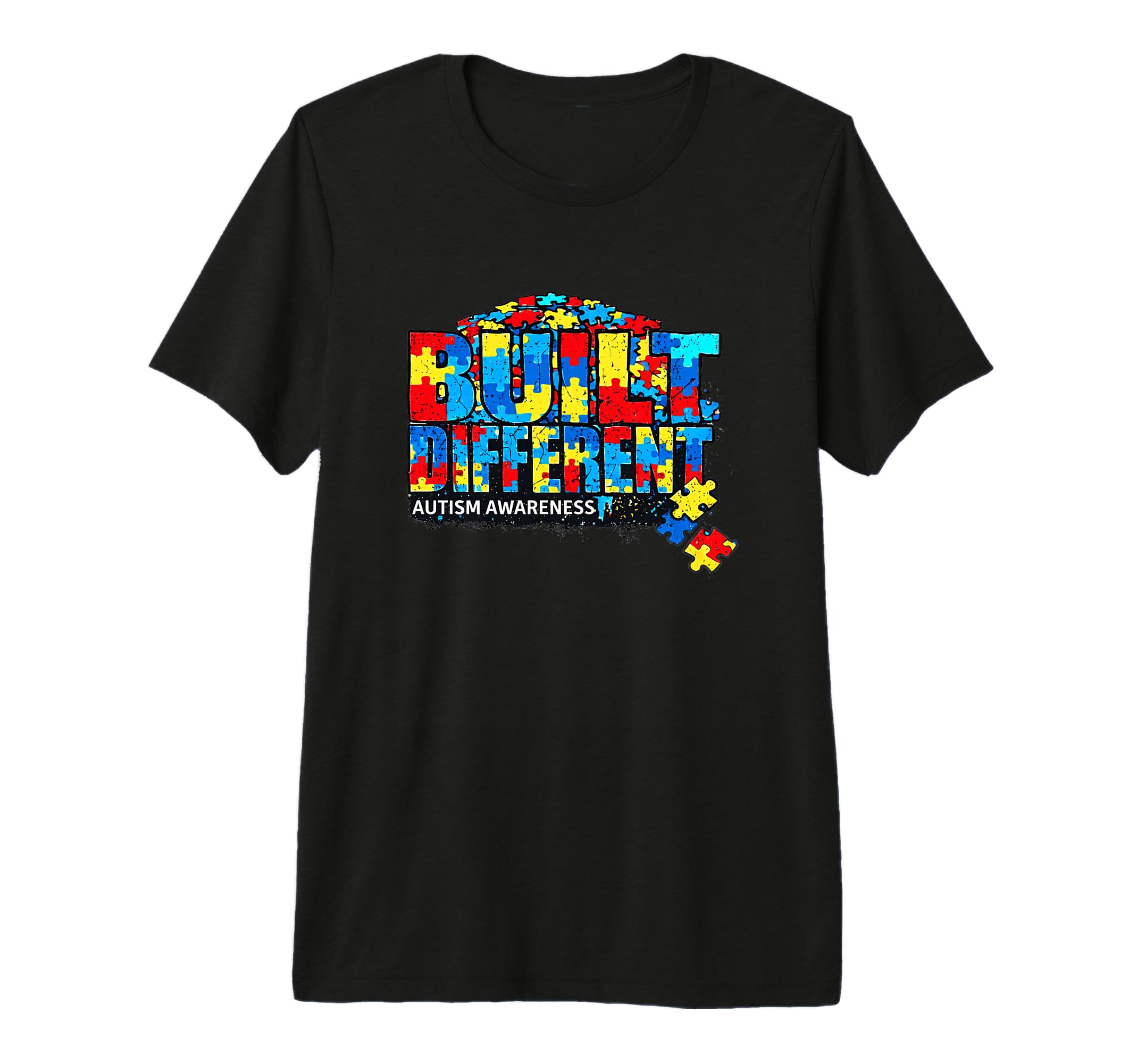 Autism Pride Built Differents T-Shirt - Minimalist Print Unisex - T-Shirt, Sweatshirt, Hoodie