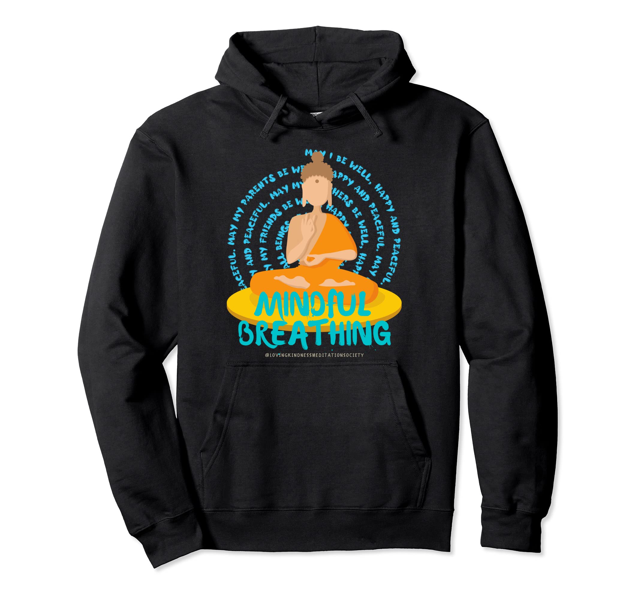 Buddha Mandala Buddhist Mindfulness Hoodie - Custom Art Print for Adults - T-Shirt, Sweatshirt, Hoodie