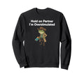 Funny Frog Meme Cowboy Hold Sweatshirt - Aesthetic Graphic for Adults - T-Shirt, Sweatshirt, Hoodie
