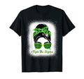 Fight Stigma Messy Bun Green Ribbon T-Shirt - Streetwear Style for Adults - T-Shirt, Sweatshirt, Hoodie