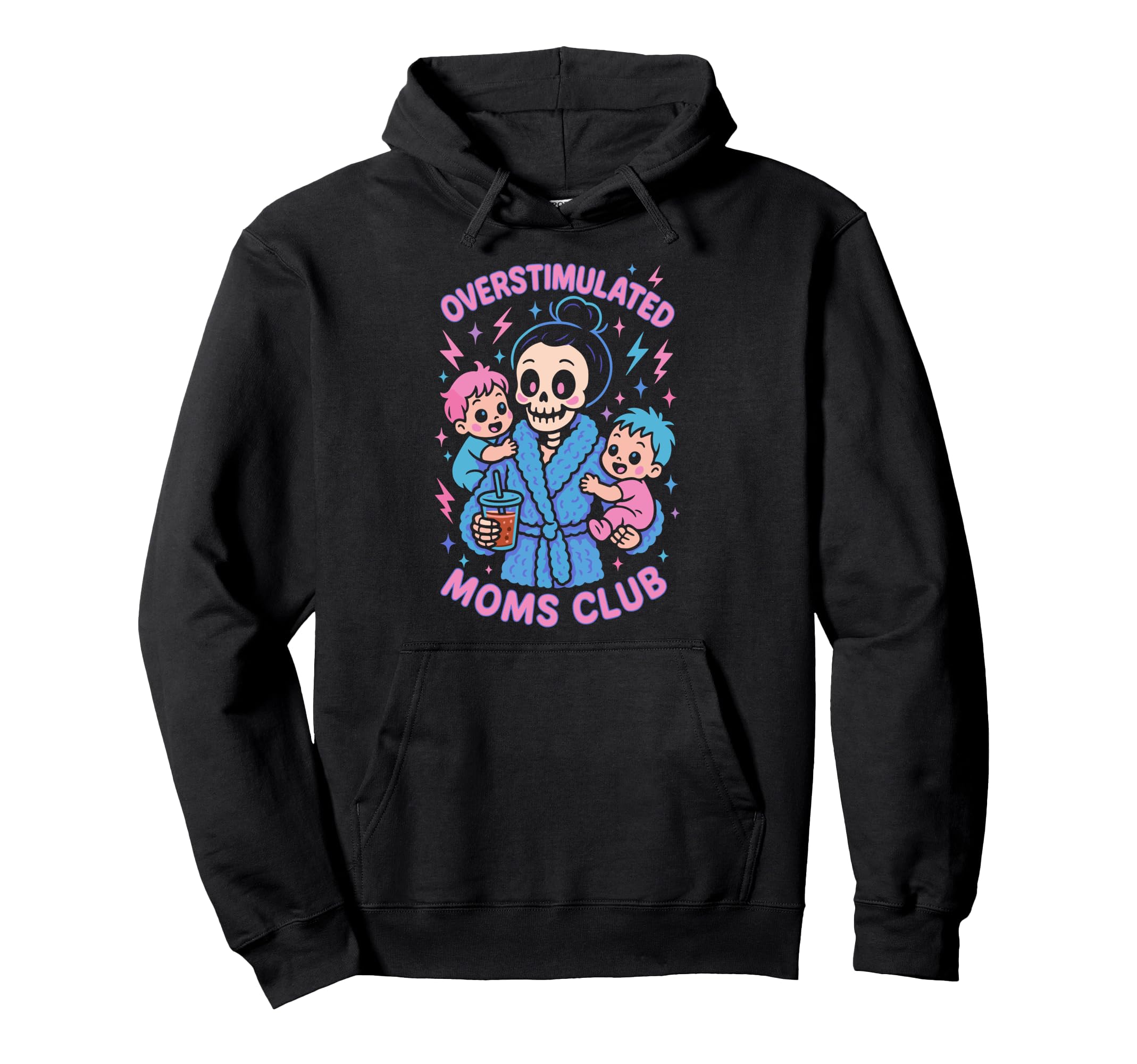 Groovy Overstimulated Moms Sweatshirt - Casual Everyday Wear for Adults - T-Shirt, Sweatshirt, Hoodie