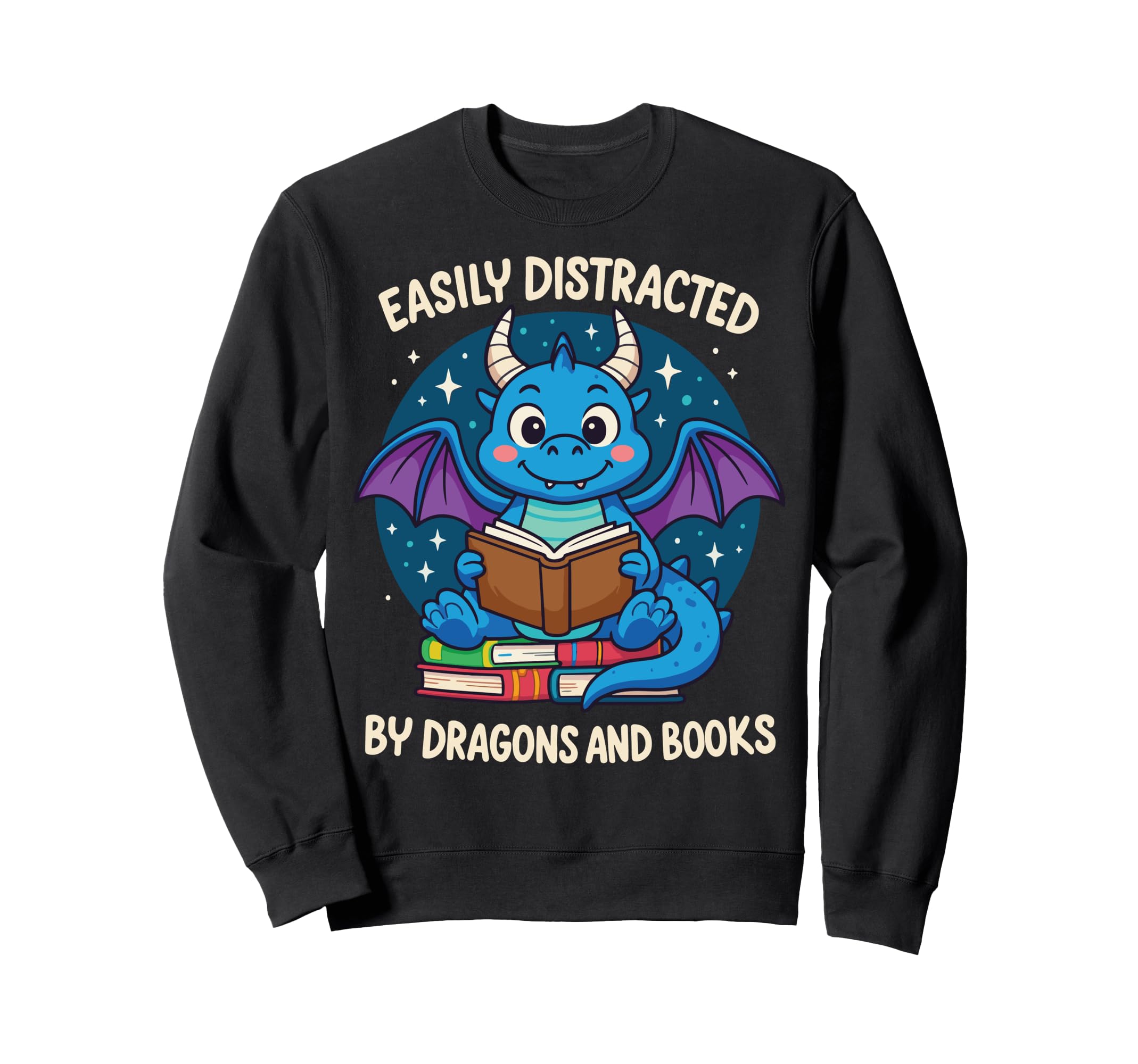 Easily Distracted Dragons And Sweatshirt - Aesthetic Graphic for Adults - T-Shirt, Sweatshirt, Hoodie