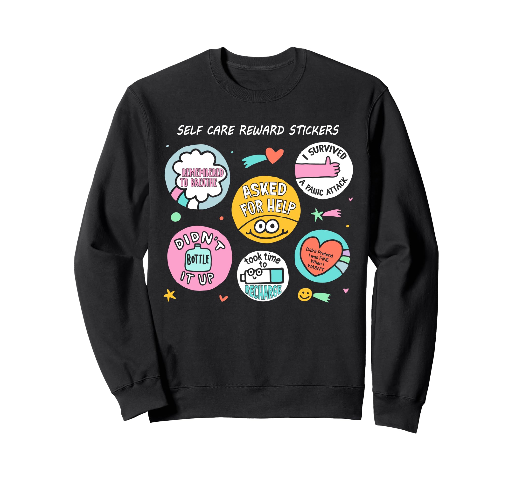Mental Health Awareness Ribbon Items Hoodie - Aesthetic Graphic Men Women - T-Shirt, Sweatshirt, Hoodie