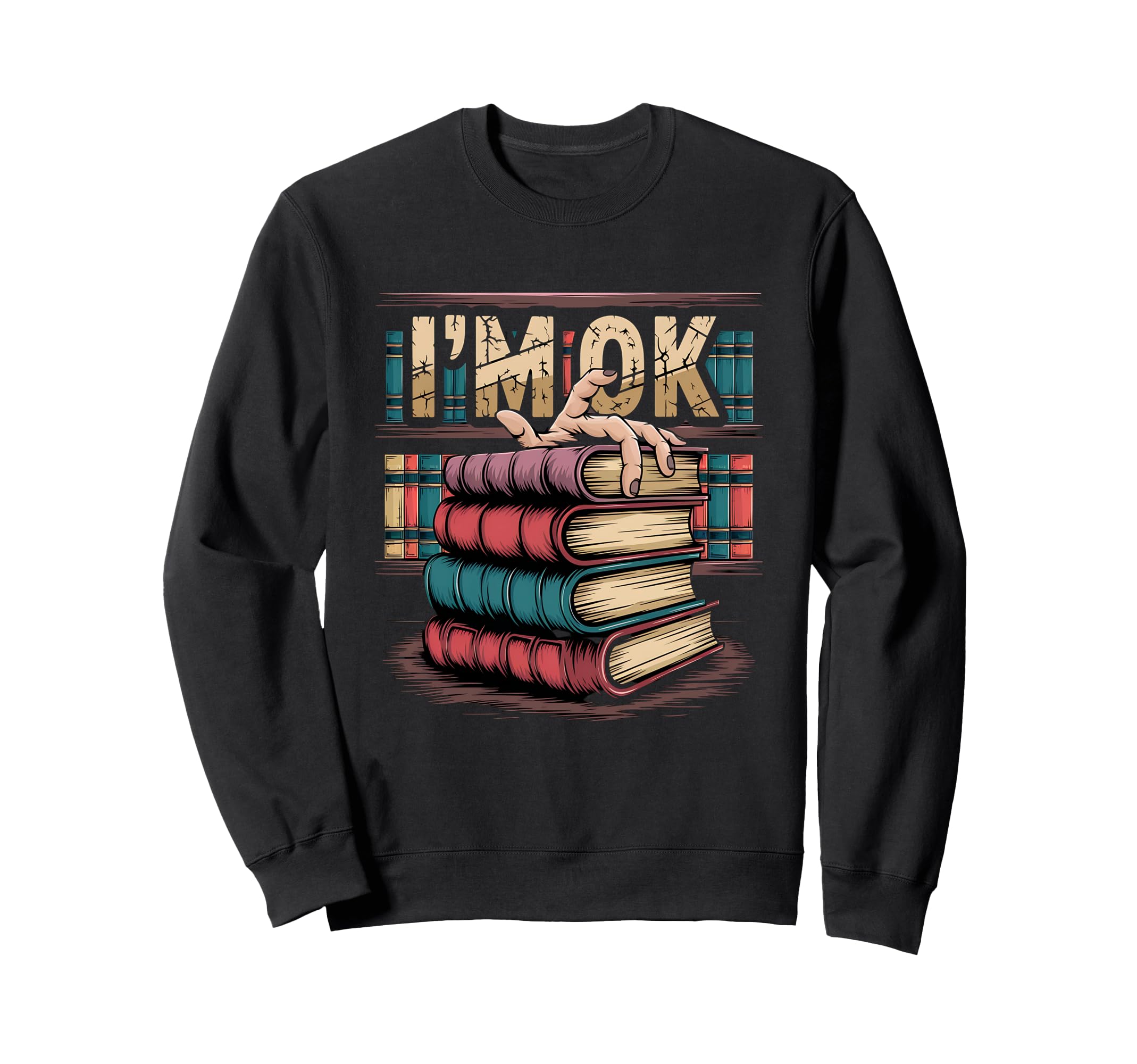 Reading Books Librarian Sweatshirt - Casual Everyday Wear for Adults - T-Shirt, Sweatshirt, Hoodie