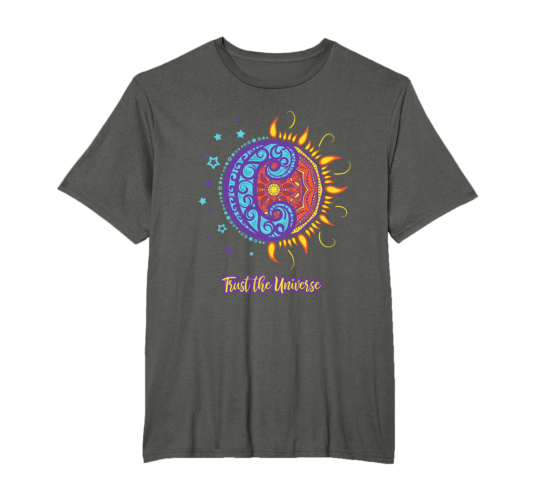 Trust Universe Sun Moon Positive Self T-Shirt - Streetwear Style Unisex - T-Shirt, Sweatshirt, Hoodie
