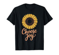 Choose Joy Minimalist Sunflower T-Shirt - Aesthetic Graphic Unisex - T-Shirt, Sweatshirt, Hoodie