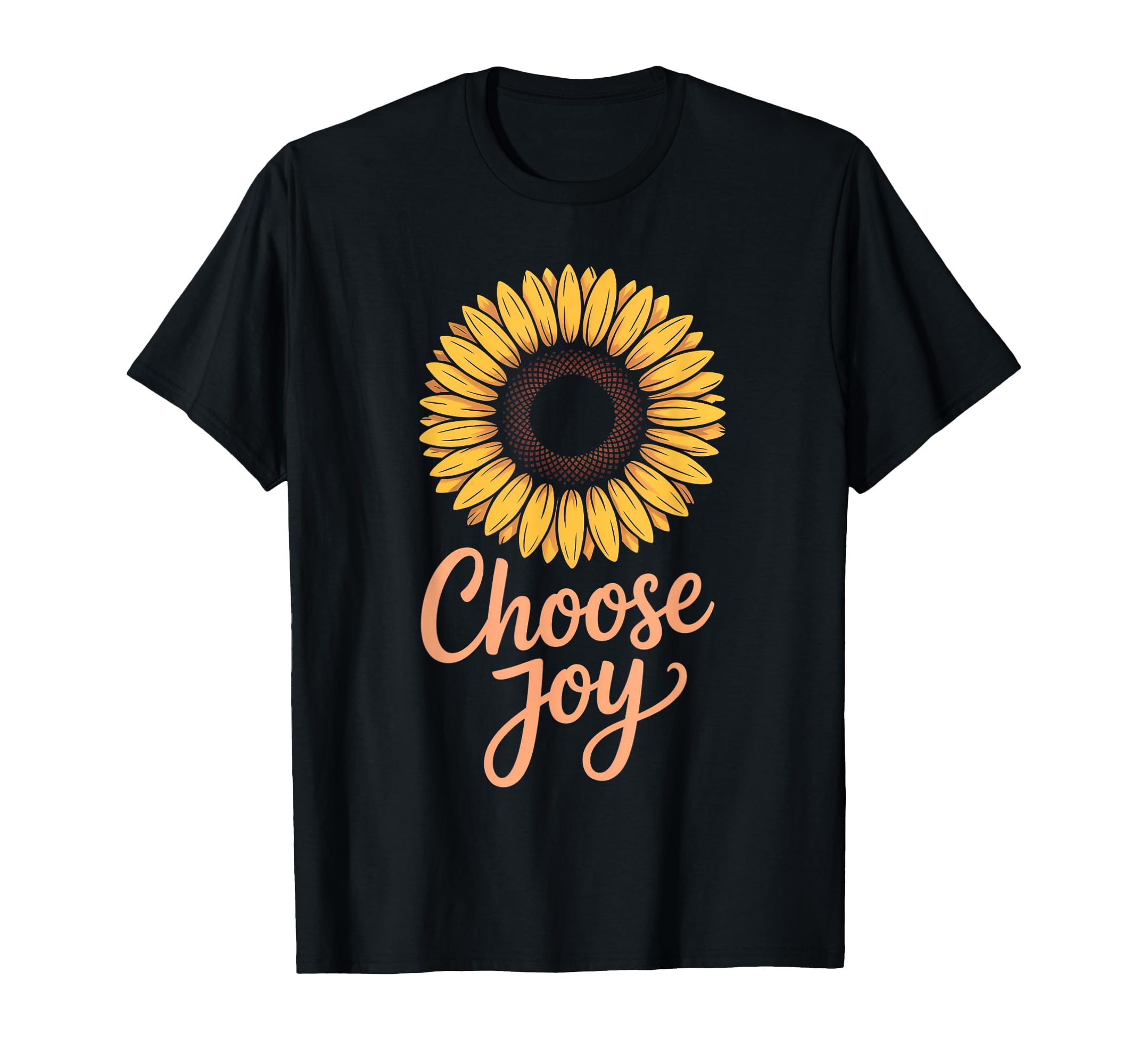 Choose Joy Minimalist Sunflower T-Shirt - Aesthetic Graphic Unisex - T-Shirt, Sweatshirt, Hoodie