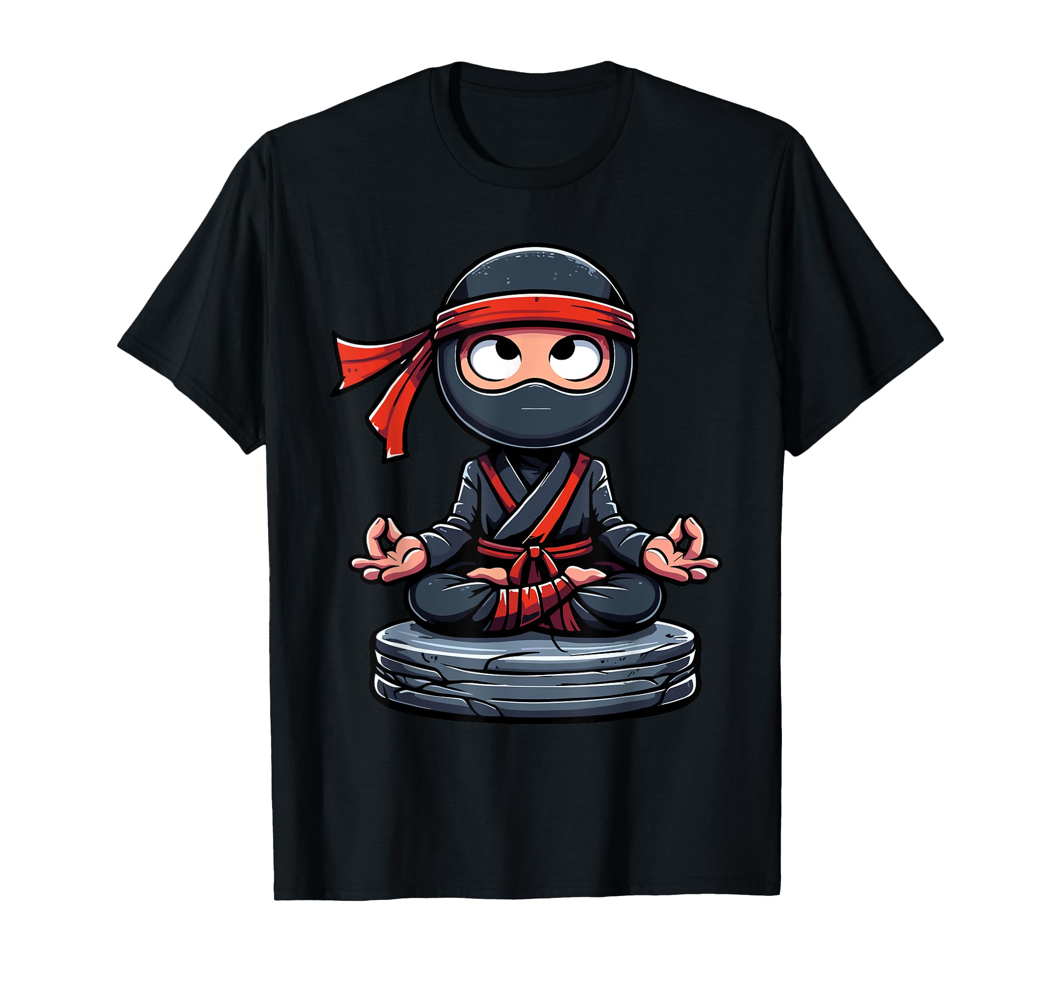 Meditation Ninja Yoga Pose T-Shirt - Casual Everyday Wear Men Women - T-Shirt, Sweatshirt, Hoodie