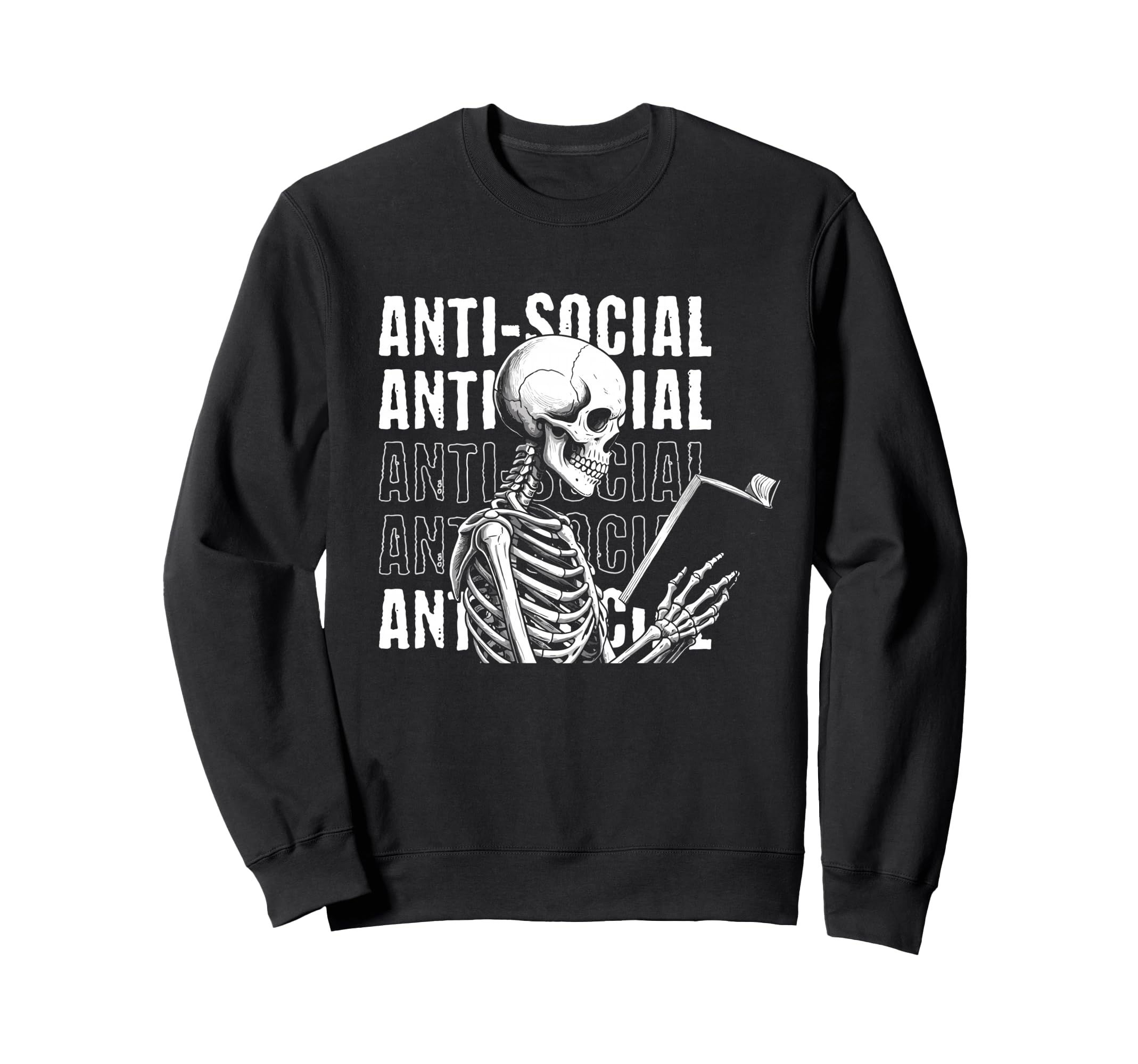Anti Social Book Club Book Lover Sweatshirt - Novelty Apparel for Adults - T-Shirt, Sweatshirt, Hoodie