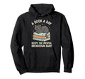 Book Day Keeps Mental Breakdown Away Hoodie - Graphic Print for Adults - T-Shirt, Sweatshirt, Hoodie