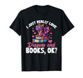Dragon Reading I Just Really Love T-Shirt - Custom Art Print Men Women - T-Shirt, Sweatshirt, Hoodie
