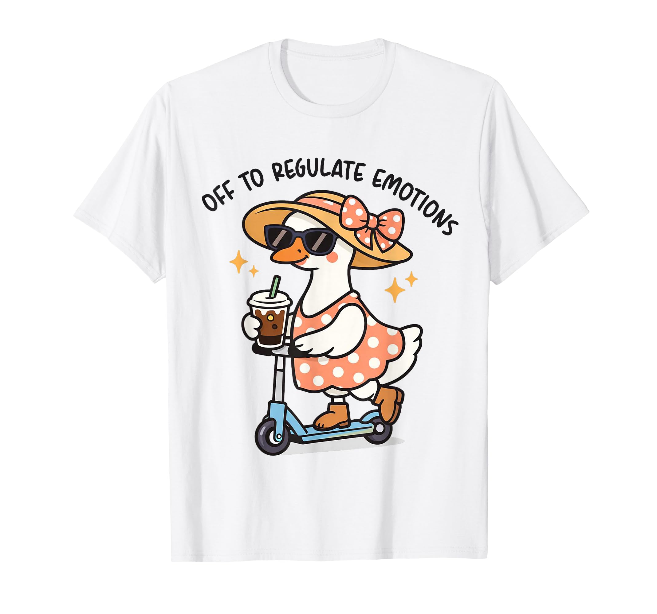 Off To Regulate Emotions Goose T-Shirt - Custom Art Print for Adults - T-Shirt, Sweatshirt, Hoodie