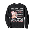 Books Coffee And Cats Book Reading Cat Sweatshirt - Graphic Print Unisex - T-Shirt, Sweatshirt, Hoodie