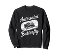 Antisocial Butterfly Housefly Sweatshirt - Novelty Apparel Unisex - T-Shirt, Sweatshirt, Hoodie
