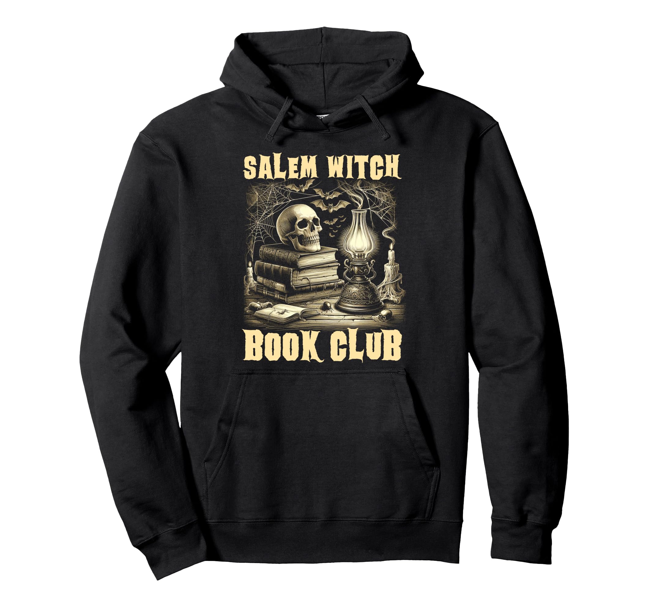 Bookish Halloween Salem Witch Book Club Hoodie - Fun Novelty Design Unisex - T-Shirt, Sweatshirt, Hoodie