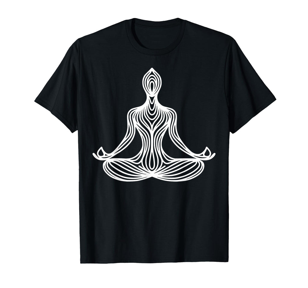 Meditation Silhouette Abstract Figure T-Shirt - Custom Art Print Unisex - T-Shirt, Sweatshirt, Hoodie