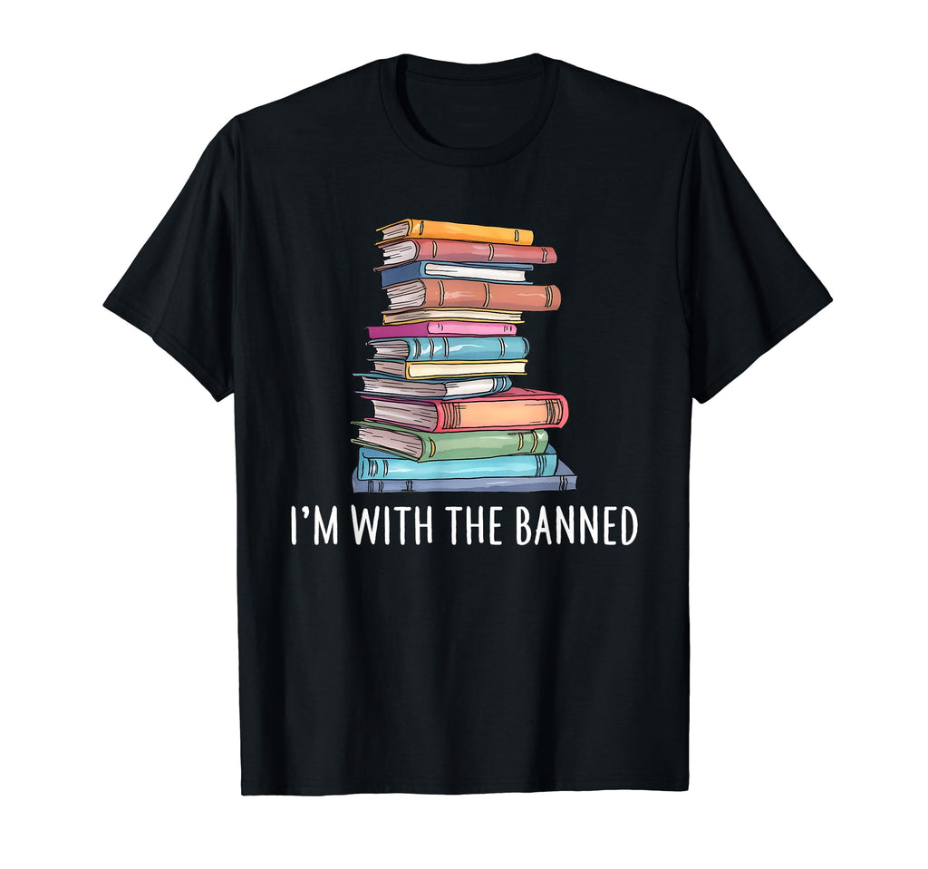 Im Banned Books I Read Banned Reader T-Shirt - Minimalist Print Men Women - T-Shirt, Sweatshirt, Hoodie