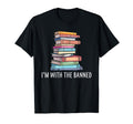 Im Banned Books I Read Banned Reader T-Shirt - Minimalist Print Men Women - T-Shirt, Sweatshirt, Hoodie