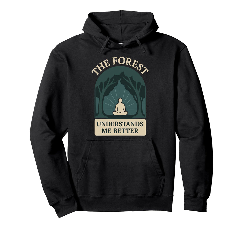 Forest Walk Overthinker Mental Reset Hoodie - Novelty Apparel for Adults - T-Shirt, Sweatshirt, Hoodie