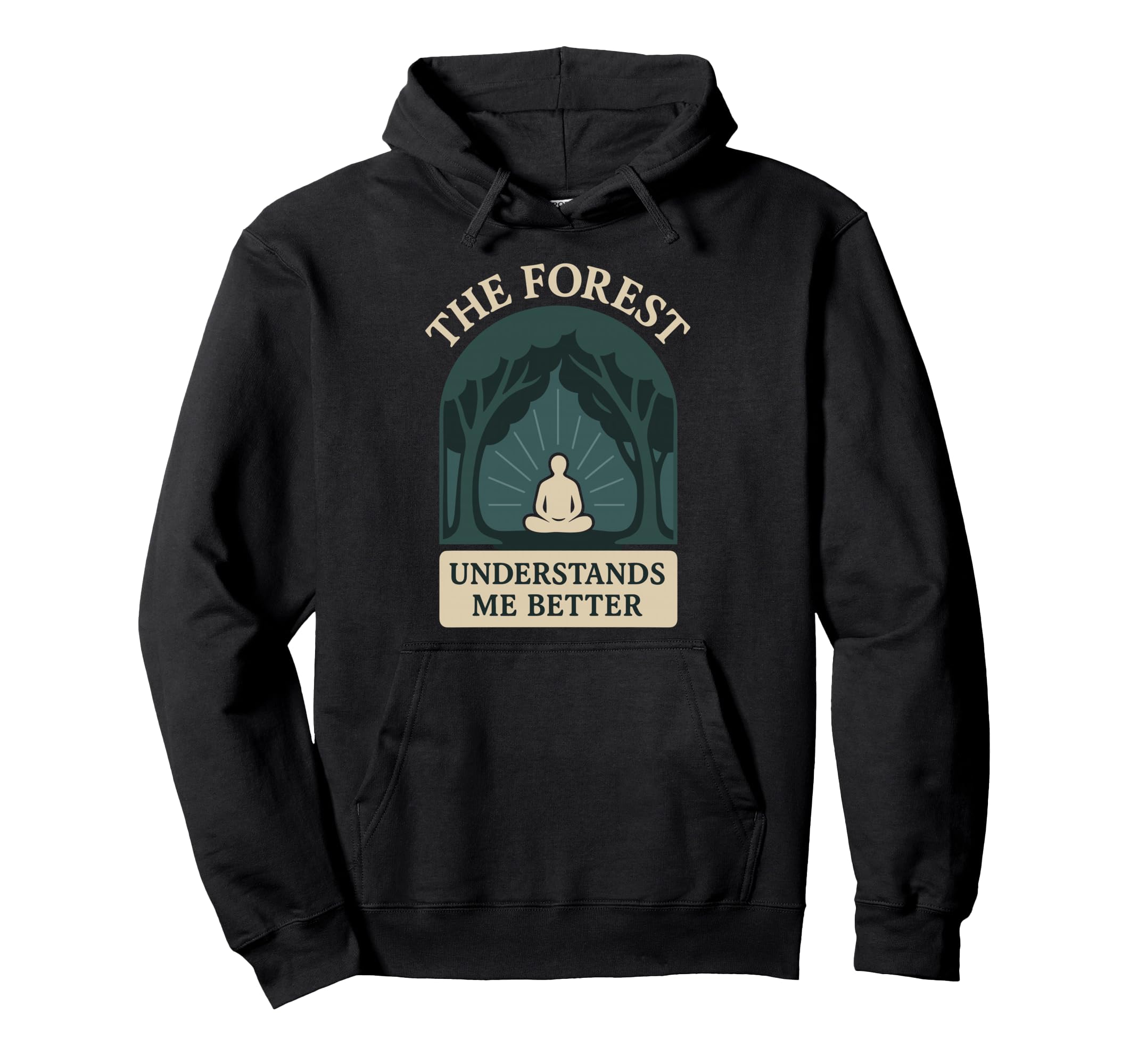 Forest Walk Overthinker Mental Reset Hoodie - Novelty Apparel for Adults - T-Shirt, Sweatshirt, Hoodie