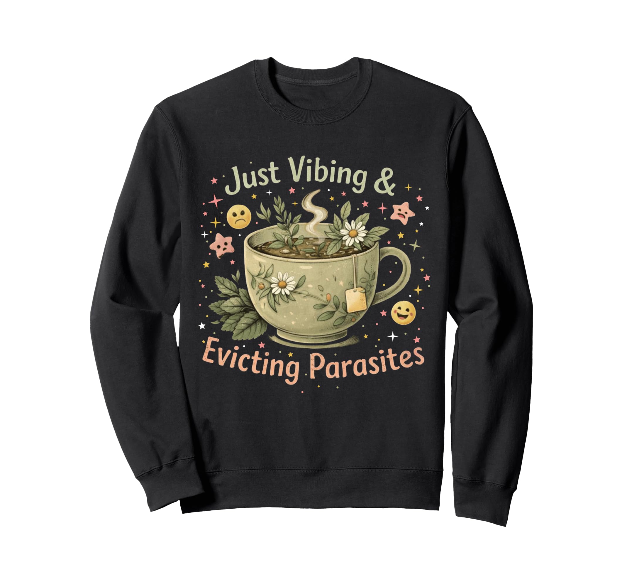 Funny Wellness Vibes Aesthetic Sweatshirt - Casual Everyday Wear Men Women - T-Shirt, Sweatshirt, Hoodie