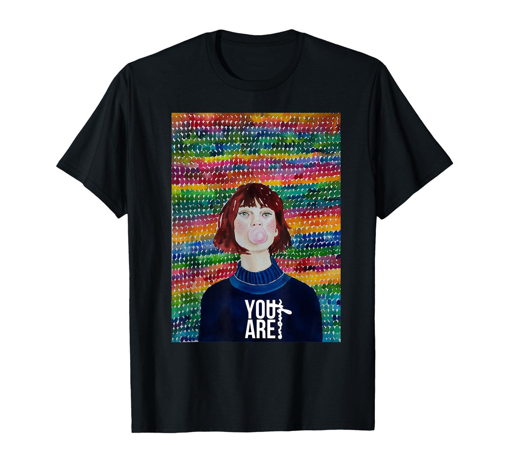 You Are Enough Bubble Lgbtq Pride T-Shirt - Trendy Graphic Men Women - T-Shirt, Sweatshirt, Hoodie