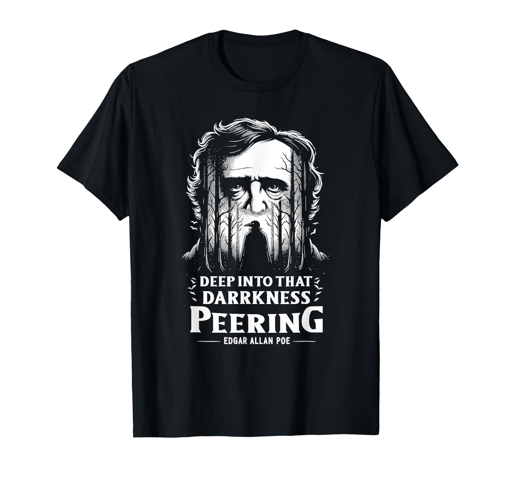 Edgar Allan Poe Raven Gothic T-Shirt - Novelty Apparel Men Women - T-Shirt, Sweatshirt, Hoodie