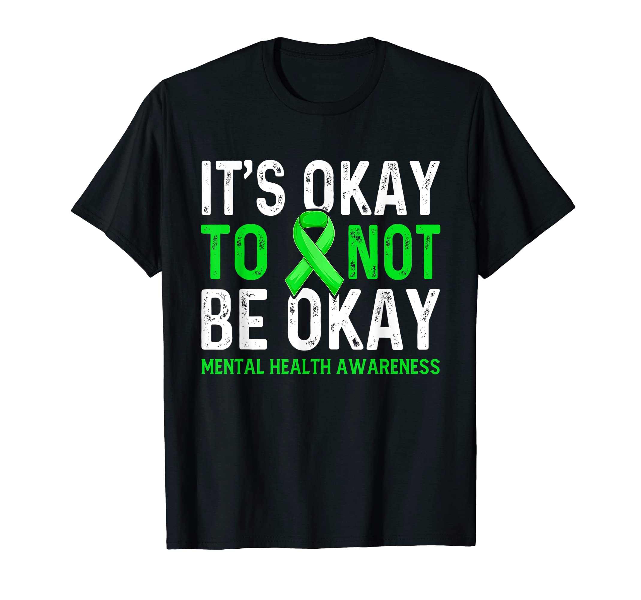Mental Health Matter Its Okay Funny Not T-Shirt - Custom Art Print Unisex - T-Shirt, Sweatshirt, Hoodie