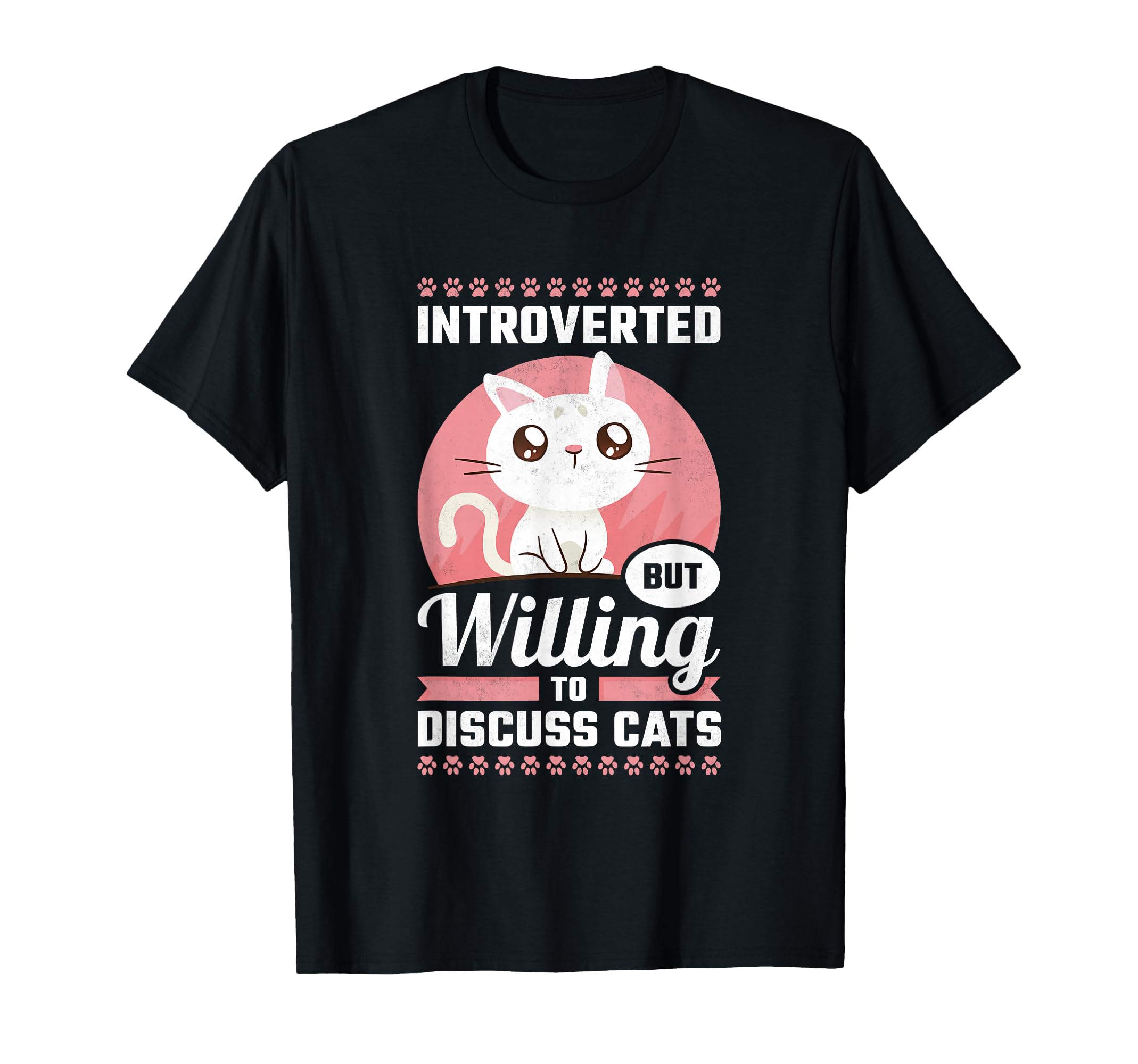 Introverted But Willing To Discuss T-Shirt - Fun Novelty Design for Adults - T-Shirt, Sweatshirt, Hoodie