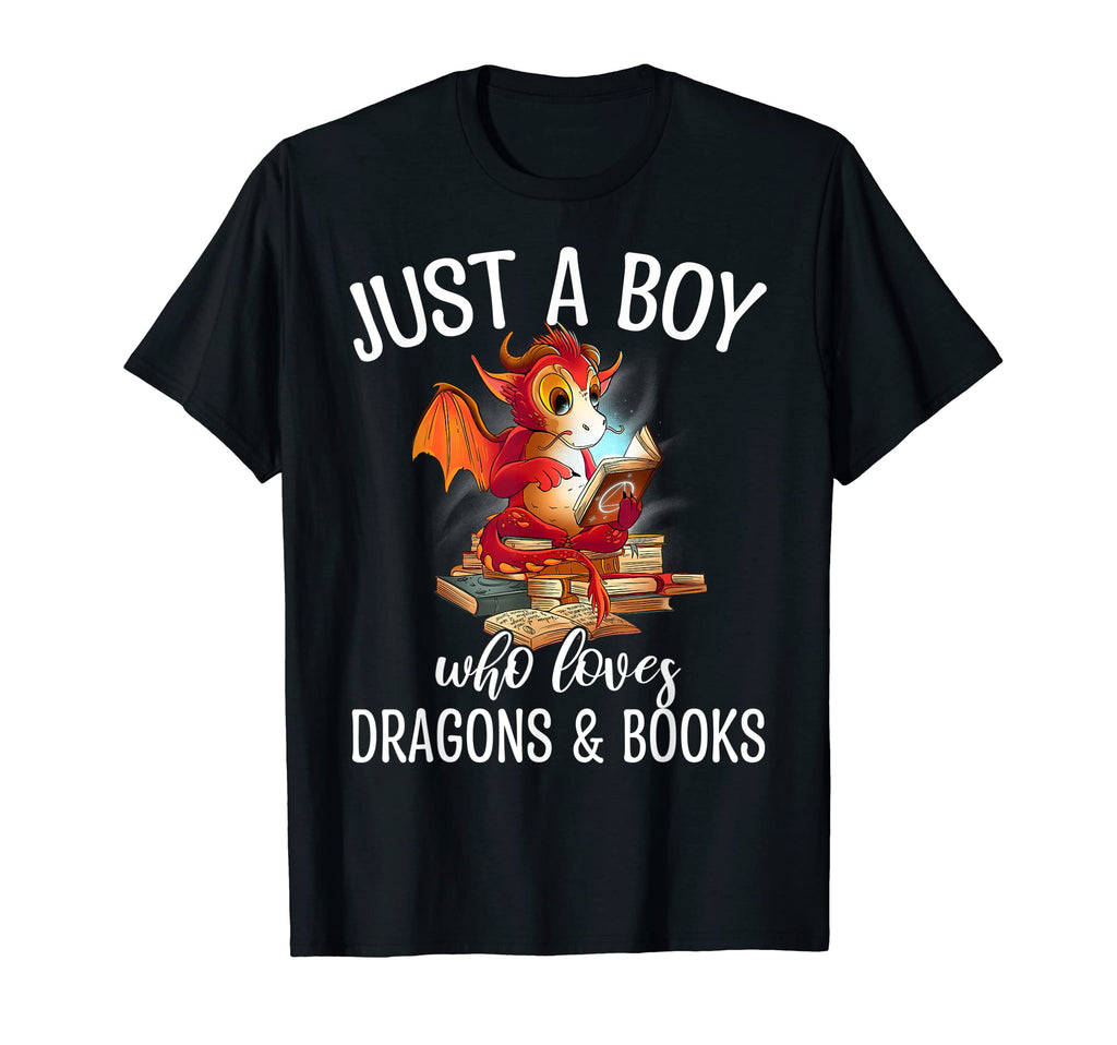 Just Who Loves Dragons And Books T-Shirt - Streetwear Style for Adults - T-Shirt, Sweatshirt, Hoodie