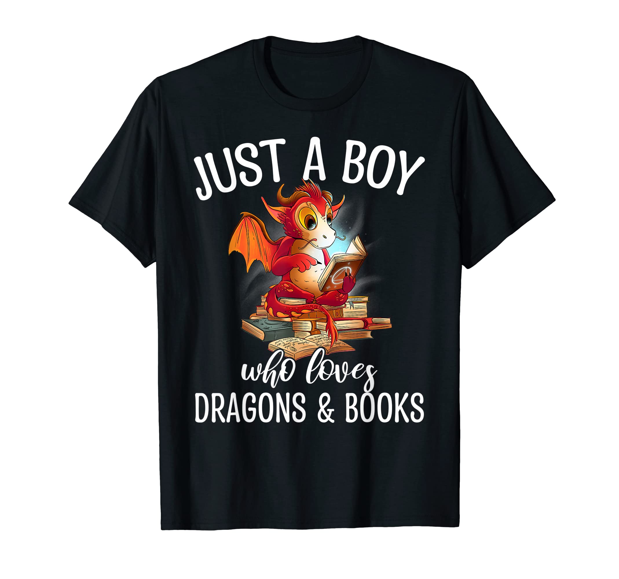 Just Who Loves Dragons And Books T-Shirt - Streetwear Style for Adults - T-Shirt, Sweatshirt, Hoodie