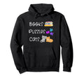 Books Puzzles Cats Funny Bookish Hoodie - Fun Novelty Design Unisex - T-Shirt, Sweatshirt, Hoodie