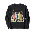 Floral Books Lover Funny Escape Sweatshirt - Novelty Apparel Men Women - T-Shirt, Sweatshirt, Hoodie